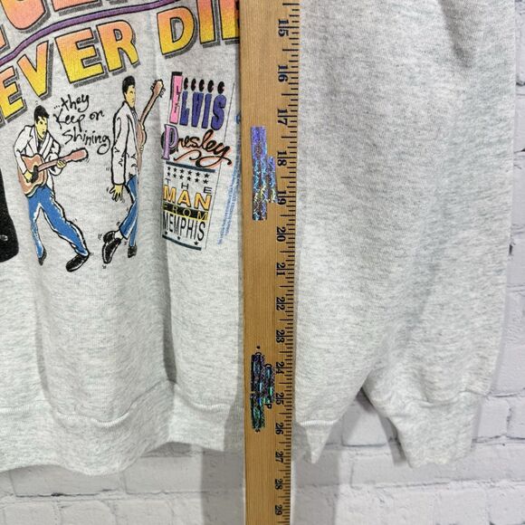 Vintage 90’s Elvis Presley Sweatshirt Men’s XL Legends Never Die Collectible Y2K - Picture 7 of 13